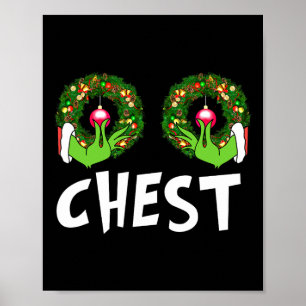 Brustnuten Weihnachtsspass Matching Couple Chest N Poster