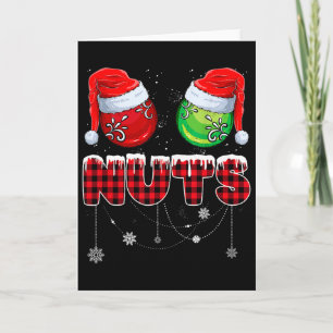 Brustnuts Matching Chestnüsse Funny Christmas Coup Karte