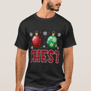 Brustnuts Matching Chestnüsse Funny Christmas Coup T-Shirt
