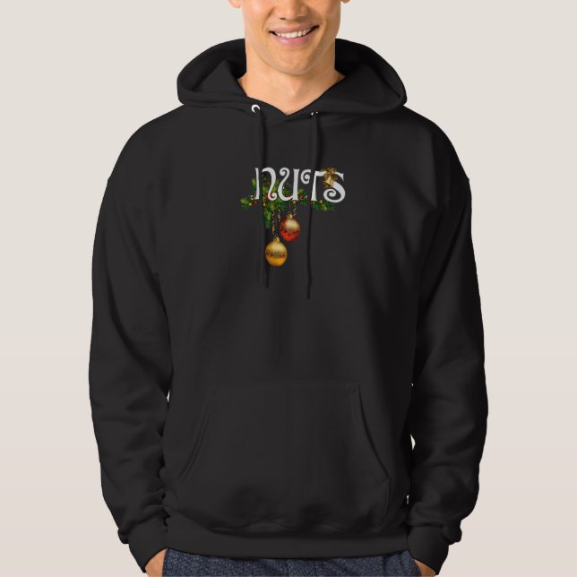 Brustnuts Matching Weihnachtskastanien Couple Xma Hoodie (Vorderseite)