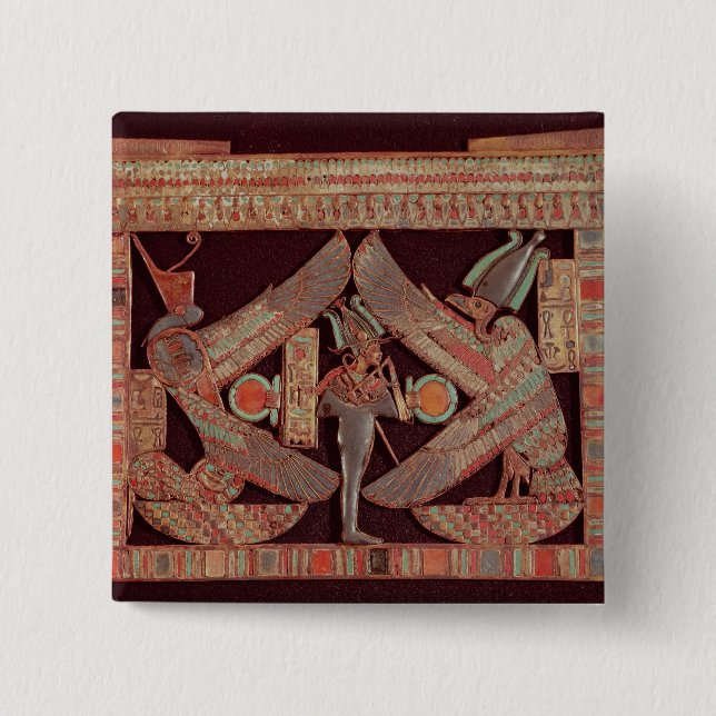 Brustplatte, die Osiris, Gott von darstellt Button (Vorderseite)