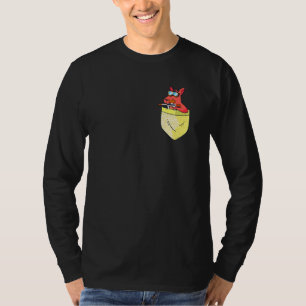 Brustpocket Funny Kangaroo Paintball T-Shirt