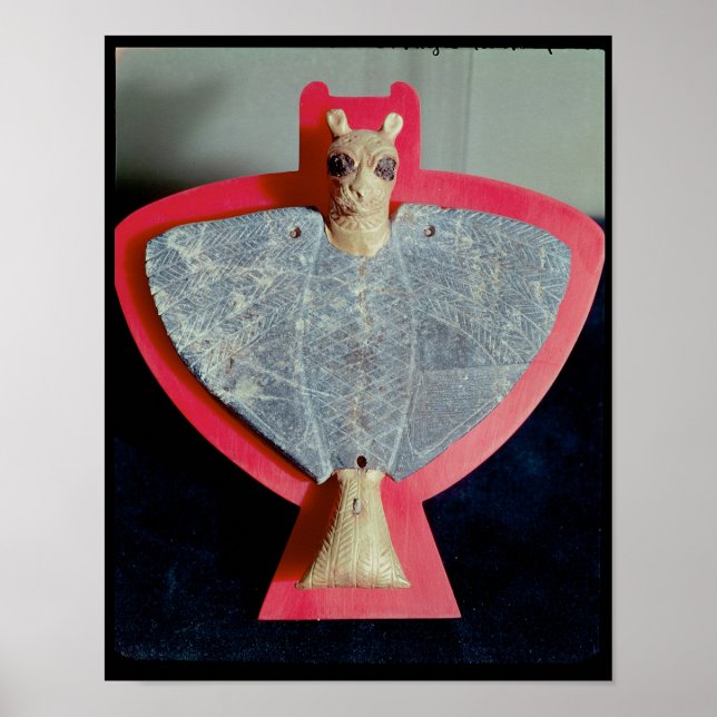 Brustschild in Form eines Löwenkopfadlers Poster (Vorne)