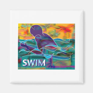 Brustschwimmen Magnet
