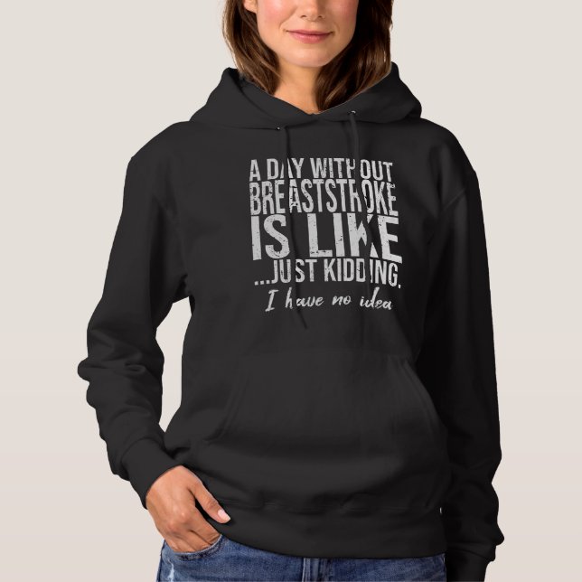 Brustschwimmer-Sportgeschenk Hoodie (Vorderseite)