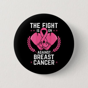 Brustwarnung Krebs Chemotherapie Aware Boxing Button