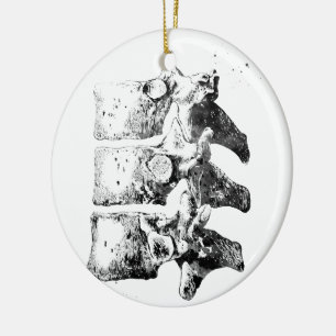 Brustwirbel Keramik Ornament