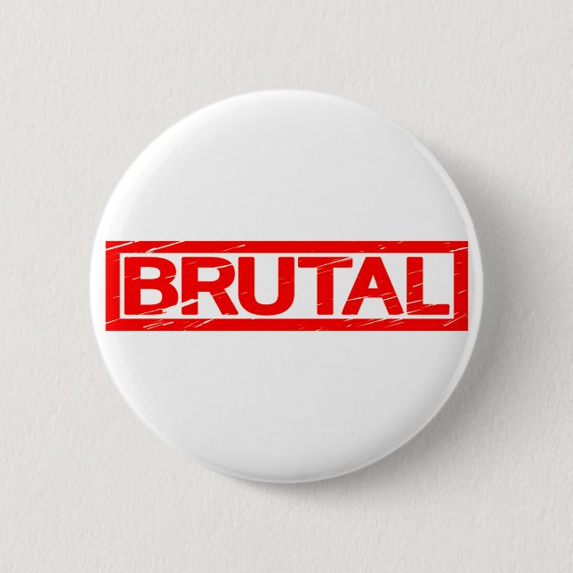 Brutal Briefmarke Button (Vorderseite)
