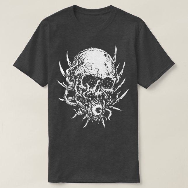 Brutal Death Metal Eternal Sight Eye Skull von KRA T-Shirt (Design vorne)