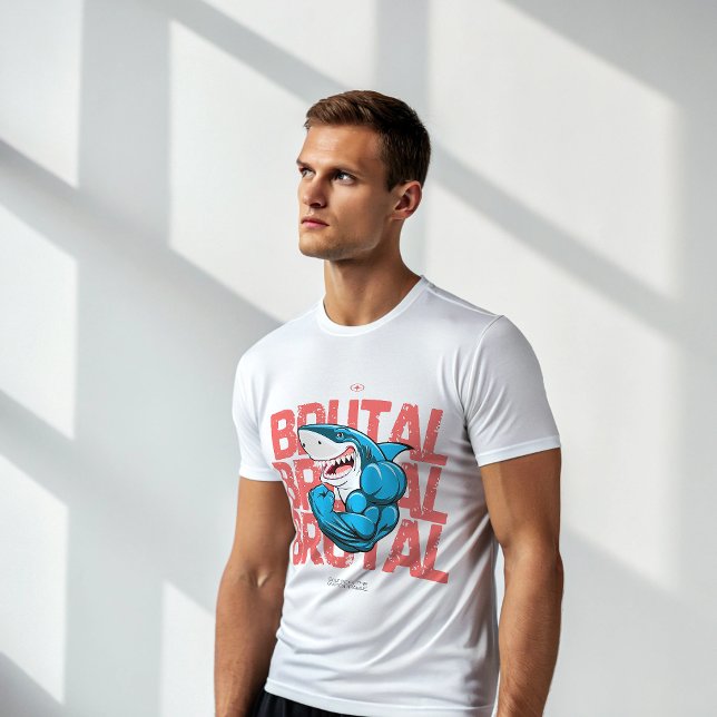 BRUTAL Shark Gym T-Shirt | Savage Alpha Bodybuild (Von Creator hochgeladen)