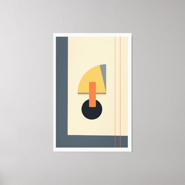 Brutale geometrische Formen Leinwanddruck (Vorderseite)