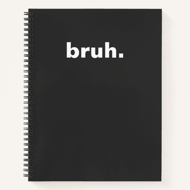 brutales minimalistisches Design Notizbuch (Vorderseite)