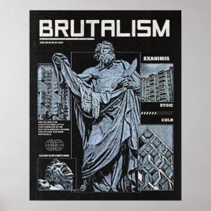 Brutalismus - Brutalist Design Poster