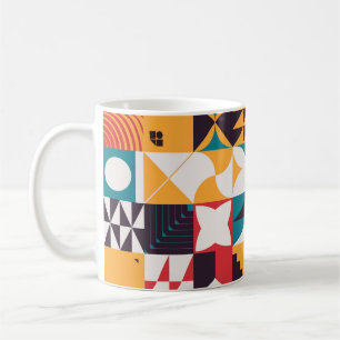 Brutalismus Kunst inspiriert abstraktes Muster  Kaffeetasse