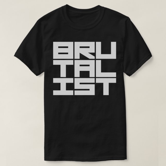 Brutalist Bold Text T-Shirt (Design vorne)
