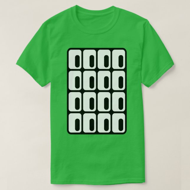 Brutalist Eye Window Architecture Black on White T-Shirt (Design vorne)