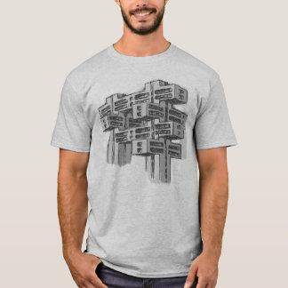 Brutalist-modernistischer Architektur-T - Shirt