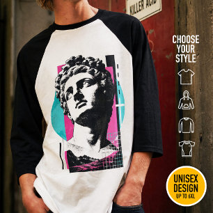 Brutalist Retro Jesus griechische Statue Kolosser T-Shirt