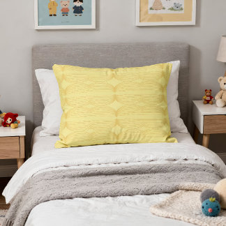 Brutalist Waves: Happy Yellow & Cream de Banane Dekokissen