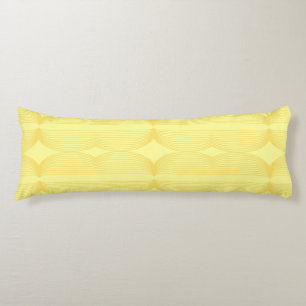 Brutalist Waves: Happy Yellow & Cream de Banane Seitenschläferkissen