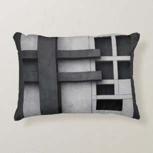 Brutalistische Architektur Design Fine Art Kubismu Dekokissen