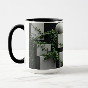 Brutalistische Botanik Architektonische Natur Tasse