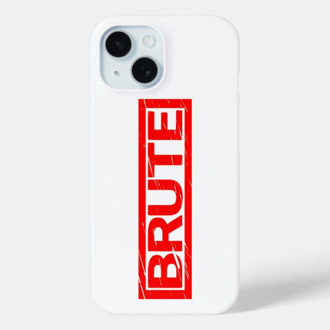 Brute Briefmarke Case-Mate iPhone Hülle (Rückseite)