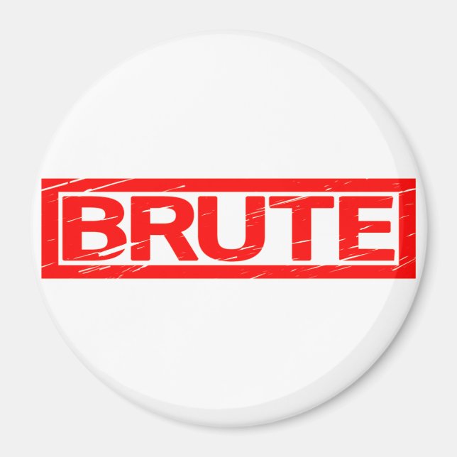 Brute Briefmarke Magnet (Vorne)