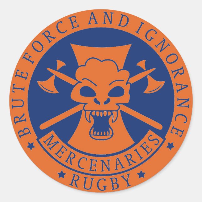 Brute Force and Ignorance 1,5 Zoll Stickers (Vorderseite)