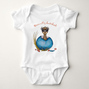"Brüten Sie" das Baby Emu-Babykleid aus Baby Strampler