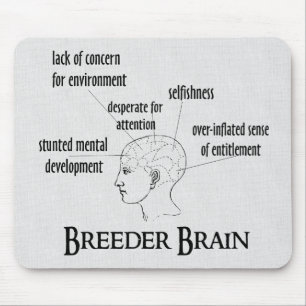 Brüter-Gehirn Mousepad