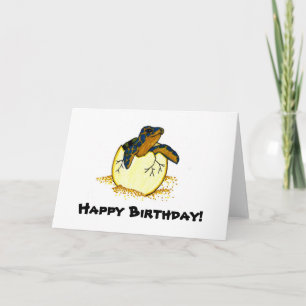 Brüterschildkröte, glücklich zum Geburtstag! Karte