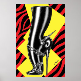Brutes in Boots™/Spike Heel/Rote Zebra Poster