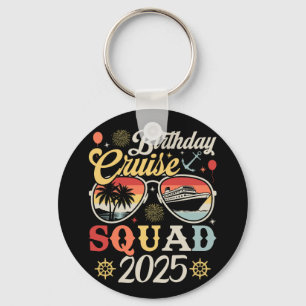 Bruthday Cruise Squad 2025 Family Matching Circle Schlüsselanhänger