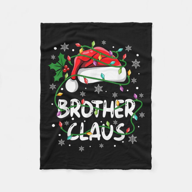 Bruther Santa Claus Familienweihnachtskugel Crew M Fleecedecke (Vorderseite)