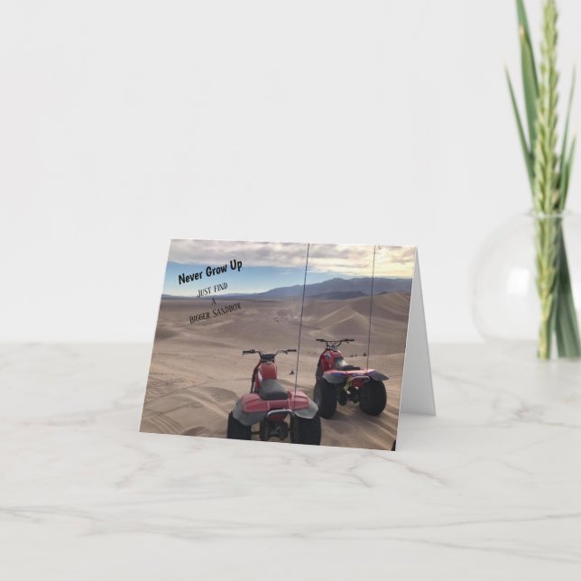 Brutkarte für Dunes nie aufwachsen Karte (Vorderseite)