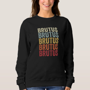 Brutus New York Brutus NY Retro Vintage Text auf D Sweatshirt