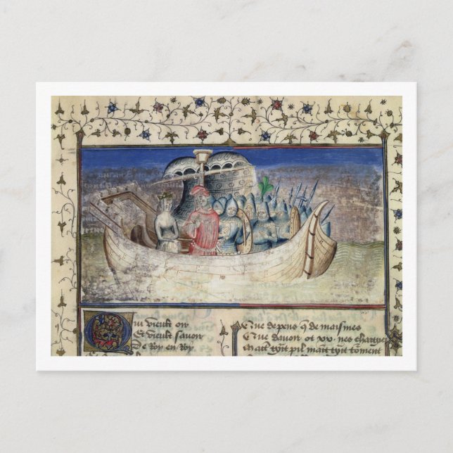 Brutus the Trojan Set Sail for Britain, von 'The Postkarte (Vorderseite)