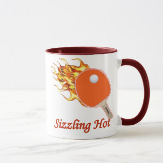 Brutzelndes heißes loderndes Klingeln Pong Tasse