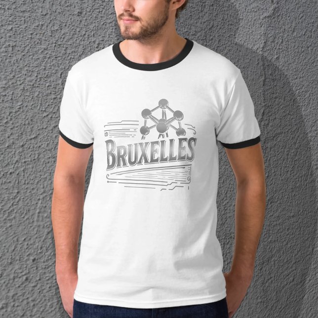 Bruxelles Quantum Nostalgic Basic Ringer T-Shirt (Von Creator hochgeladen)