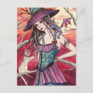Bryanne - Dragon Hexenkarte Postkarte