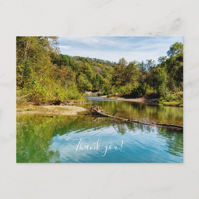 Bryant Creek Autumn Danke Postcard Postkarte (Vorderseite)
