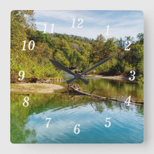 Bryant Creek Autumn Wall Clock Quadratische Wanduhr