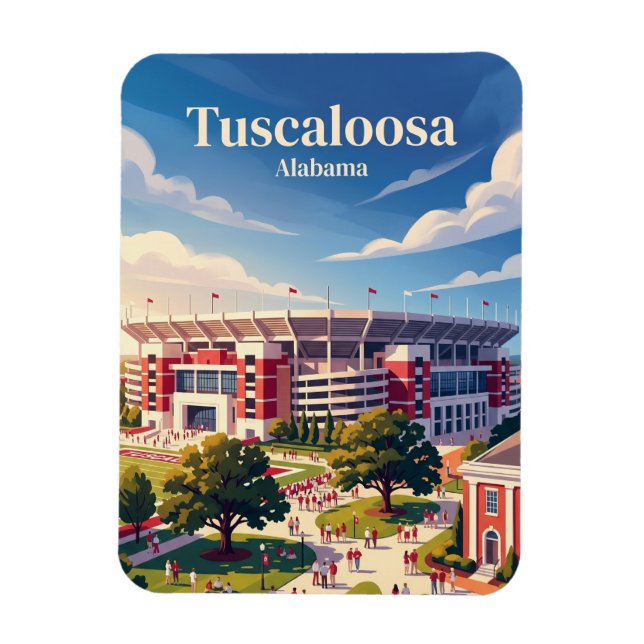 Bryant-Denny-Stadion Alabama Magnet (Vertikal)