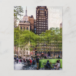 Bryant Park, NYC Postcard Postkarte