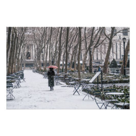 Bryant Park Schnee Poster