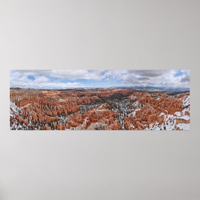Bryce Canyon: Bryce Point Panoramabild Poster (Vorne)