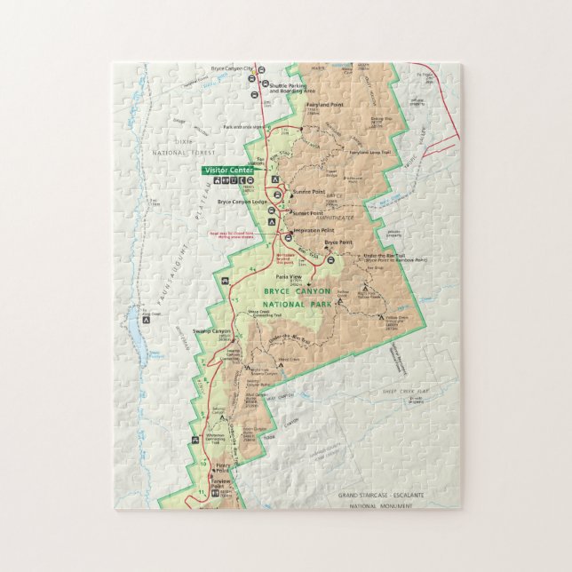 Bryce Canyon Map Puzzle (Vertikal)