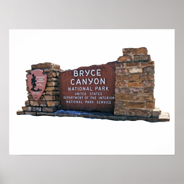 bryce canyon national park postcard poster (Vorne)
