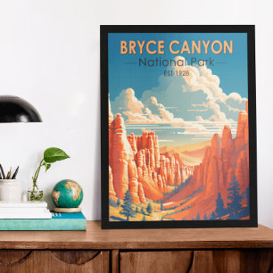 Bryce Canyon National Park Reise Kunst Vintage Poster